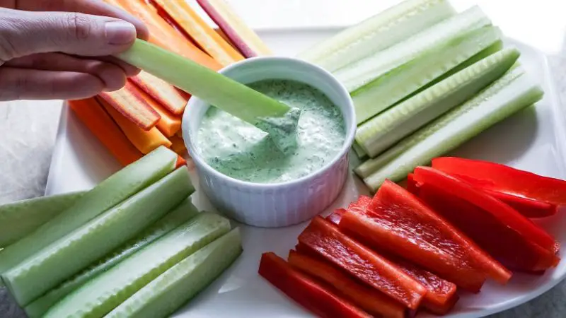 Vegetables Sticks With Dipping